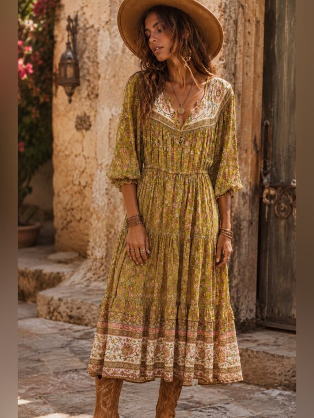 Spell and the Gypsy Collective/Free People Dahlia Dress in Yellow S